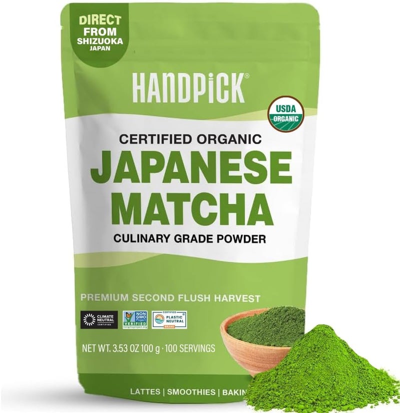 HANDPICK Organic Japanese Matcha Green Tea Powder - Image 1